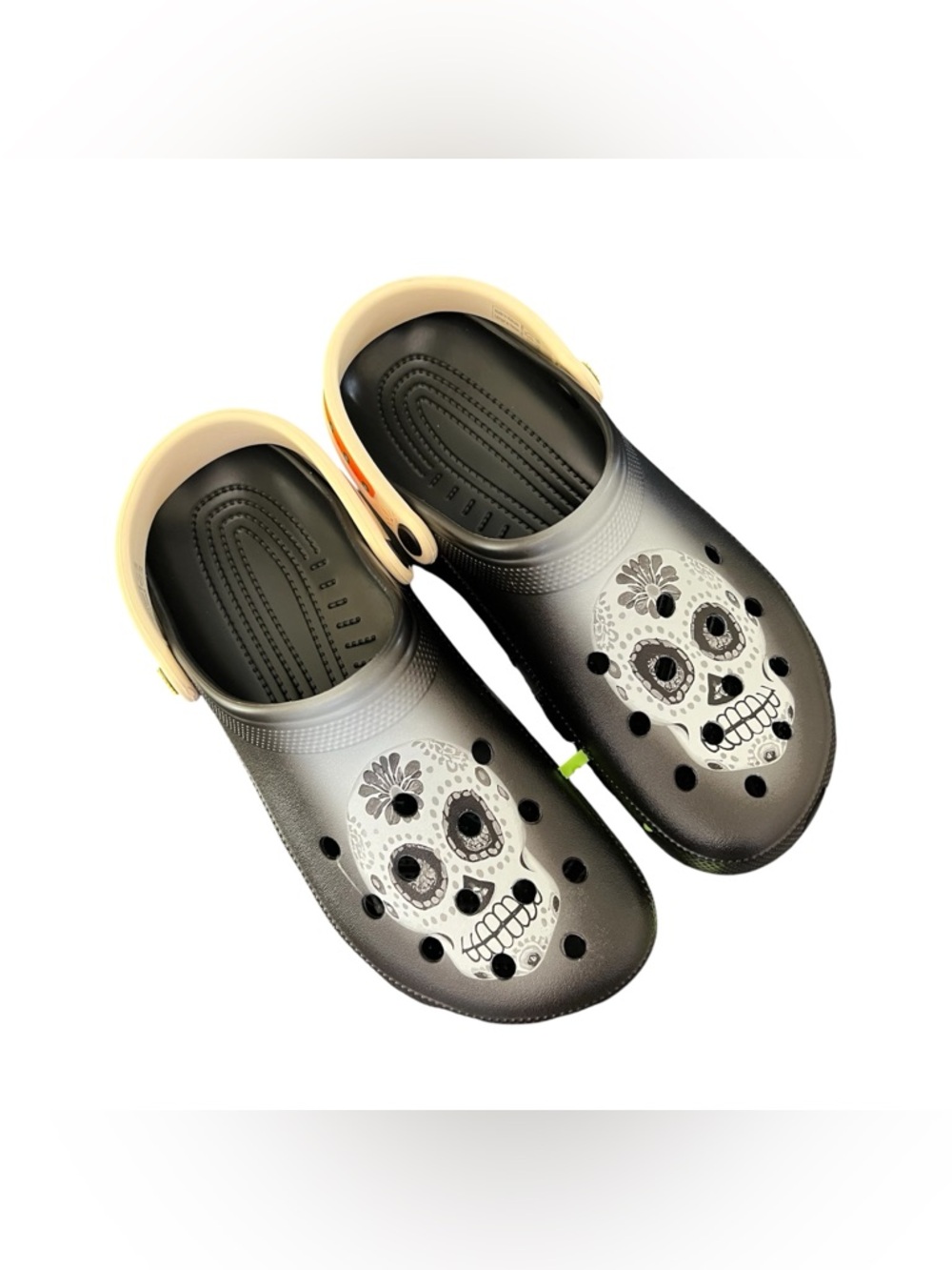 💚NWT💚 CROCS Day Of The Dead Classic Clogs Skull Dia De Muertos